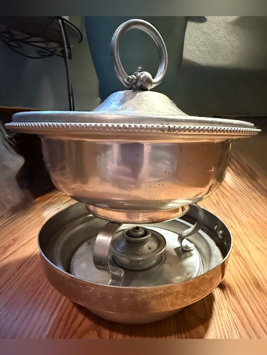 Buenilum BW Wanner Other - Buenilum BW Hammered Aluminum Buffet Serving Chafing Dish Double Boiler,6 Piece